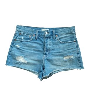 Women's Madewell Relaxed Denim Cutt off Shorts